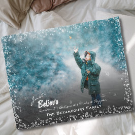 Geloof maar dat Dream It Make It Happen Snow Lijst Fleece Deken