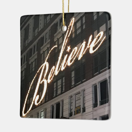 Geloof Macy's kerstversiering Keramisch Ornament (Links)