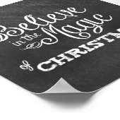 geloof magie van kerstkarton poster (Hoek)