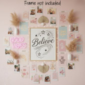 Geloof Magische Sterren - Boho Celestiaal Perfect Poster