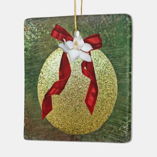 Geloof Magnolia Bloem Kerst Ornament (Links)