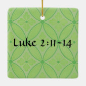 Geloof Magnolia Bloem Kerst Ornament (Achterkant)