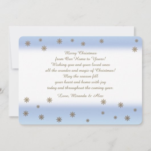 Geloof me. Aangepaste Kaart met kerstflat voor fot (Achterkant)