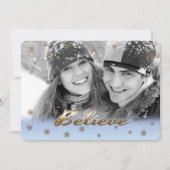 Geloof me. Aangepaste Kaart met kerstflat voor fot (Voorkant)