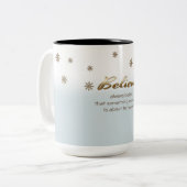 Geloof me. Aangepaste kerstcadeauMokken Tweekleurige Koffiemok (Voorkant links)