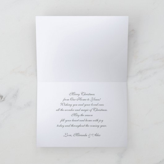 Geloof me. Aangepaste kerstfoto Feestdagen Kaart (Binnen)