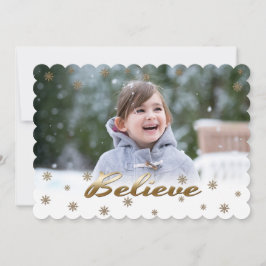 Geloof me. Aangepaste kerstfoto's Feestdagenkaart