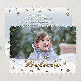 Geloof me. Aangepaste kerstfoto's Feestdagenkaart
