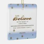 Geloof me. Aangepaste kerstversieringen met foto's Keramisch Ornament (Rechts)