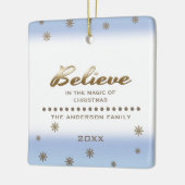 Geloof me. Aangepaste kerstversieringen met foto's Keramisch Ornament (Links)