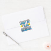 Geloof me Accountant Life B Vierkante Sticker (Envelop)