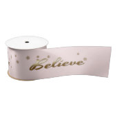 Geloof me. Blush Pink Gold-kerstcadeau Satijnen Lint (Spoel)