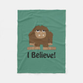 Geloof me. Cute bigfoot Fleece Deken (Voorkant)