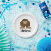 Geloof me. Cute bigfoot Papieren Bordje (Feest)
