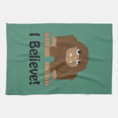 Geloof me. Cute bigfoot Theedoek (Horizontaal)