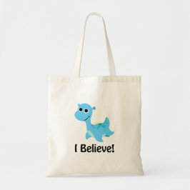 Geloof me. Cute Blue Nessie Tote Bag