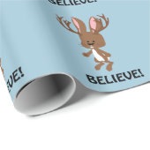 Geloof me! Cute Jackalope Cadeaupapier (Rol Hoek)