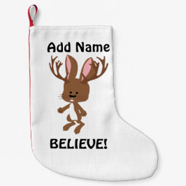 Geloof me! Cute Jackalope Kleine Kerstsok