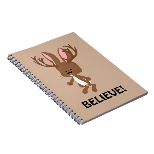Geloof me! Cute Jackalope Notitieboek (Rechterzijde)