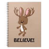 Geloof me! Cute Jackalope Notitieboek (Voorkant)