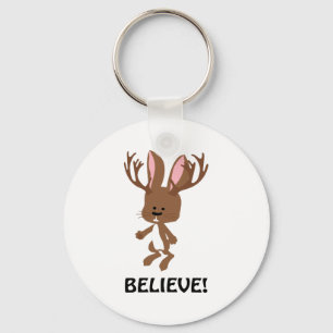 Geloof me! Cute Jackalope Sleutelhanger