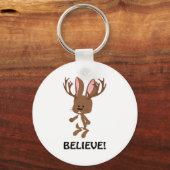 Geloof me! Cute Jackalope Sleutelhanger (Voorkant)