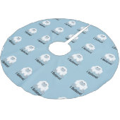 Geloof me. Cute Yeti Kerstboom Rok (Gekanteld)