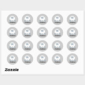 Geloof me. Cute Yeti Ronde Sticker (Vel)
