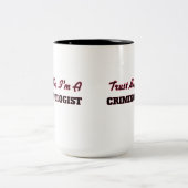 Geloof me dat ik criminoloog ben tweekleurige koffiemok (Center)