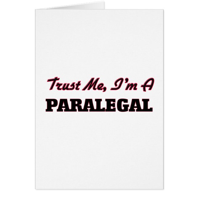 Geloof me dat ik een Paralegal ben (Voorkant)