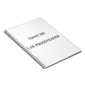 Geloof me dat ik een Proofreader ben Notitieboek (Rechterzijde)