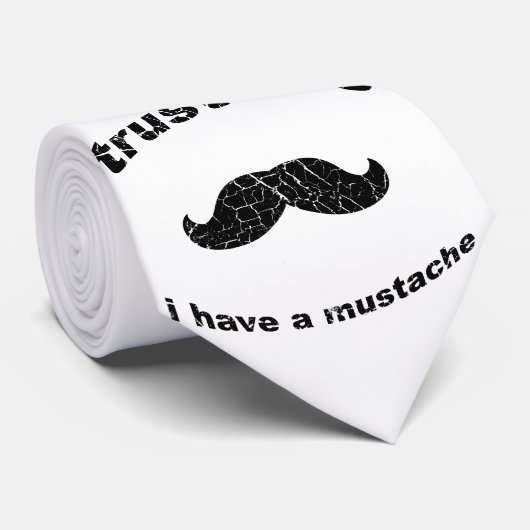 Geloof me dat ik een snor heb stropdas (Opgerold)