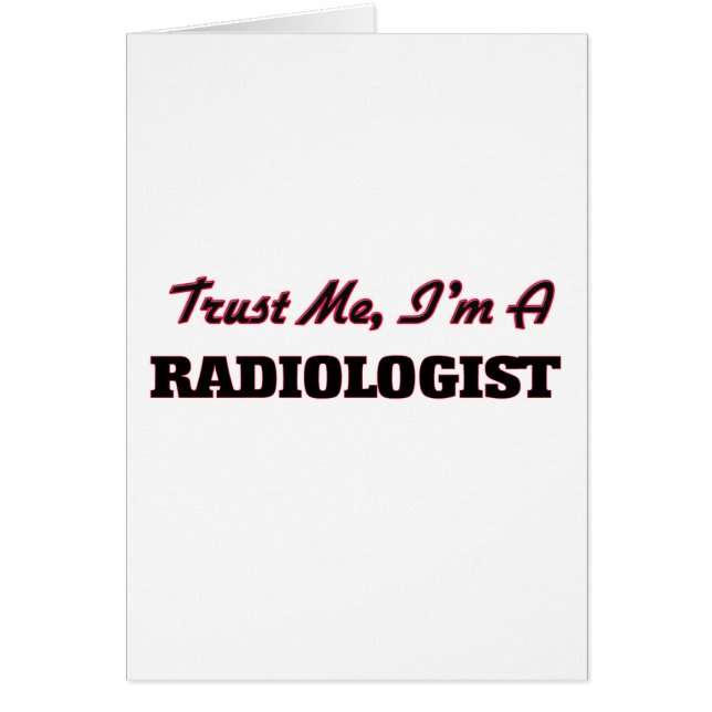 Geloof me dat ik radioloog ben (Voorkant)