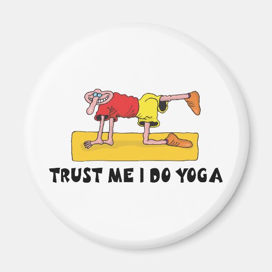 Geloof me dat ik yoga doe magneet (Voorkant)