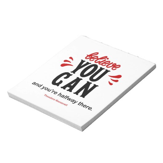 Geloof me dat je kunt notitieblok (Linkerzijde)