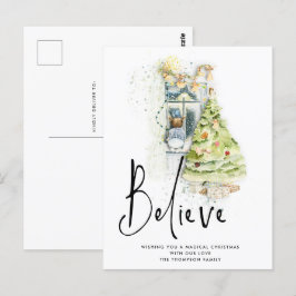 Geloof me de Magische Kerst van het Kind van het M Briefkaart