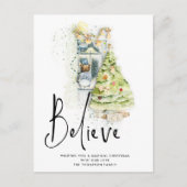 Geloof me de Magische Kerst van het Kind van het M Briefkaart (Voorkant)