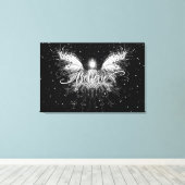 Geloof me Fairy Starlight Fantasy Black Canvas Afdruk (Insitu (Houten vloer))