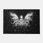Geloof me Fairy Starlight Fantasy Black Deurmat (Voorkant)