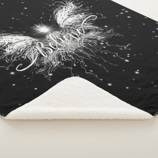 Geloof me Fairy Starlight Fantasy Black Sherpa Deken (3/4)