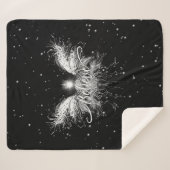 Geloof me Fairy Starlight Fantasy Black Sherpa Deken (Voorkant (horizontaal))