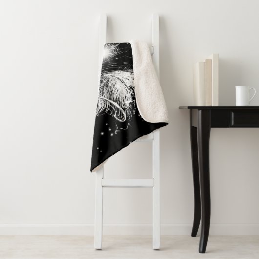 Geloof me Fairy Starlight Fantasy Black Sherpa Deken (In situ)