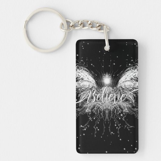 Geloof me Fairy Starlight Fantasy Black Sleutelhanger (Voorkant)