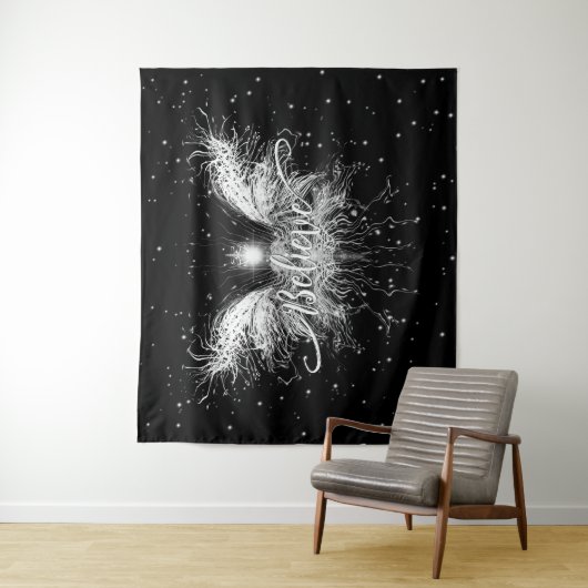 Geloof me Fairy Starlight Fantasy Black Wandkleed (In situ)