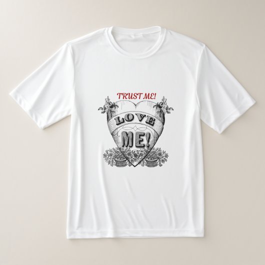 Geloof me, hou van me! Eenvoudig Valentijnspaar ca T-shirt (Laagn)