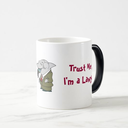 Geloof me, ik ben advocaat magische mok (Voorkant rechts)