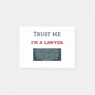 Geloof me, ik ben advocaat post-it® notes