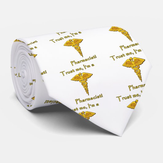 Geloof me, ik ben apotheker stropdas (Opgerold)