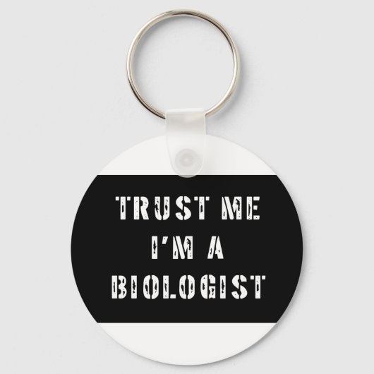 Geloof me, ik ben bioloog sleutelhanger (Voorkant)