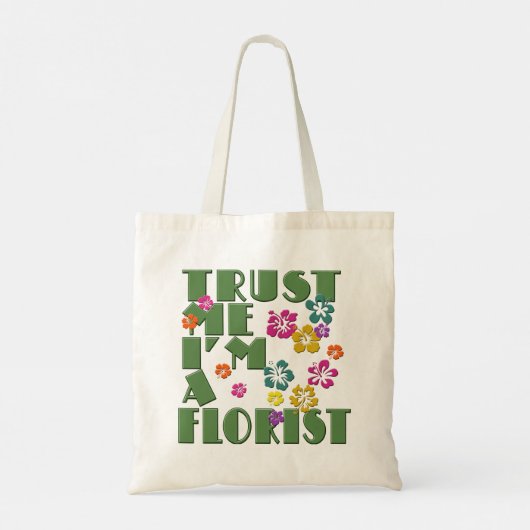 GELOOF ME, IK BEN BLOEMIST TOTE BAG (Achterkant)